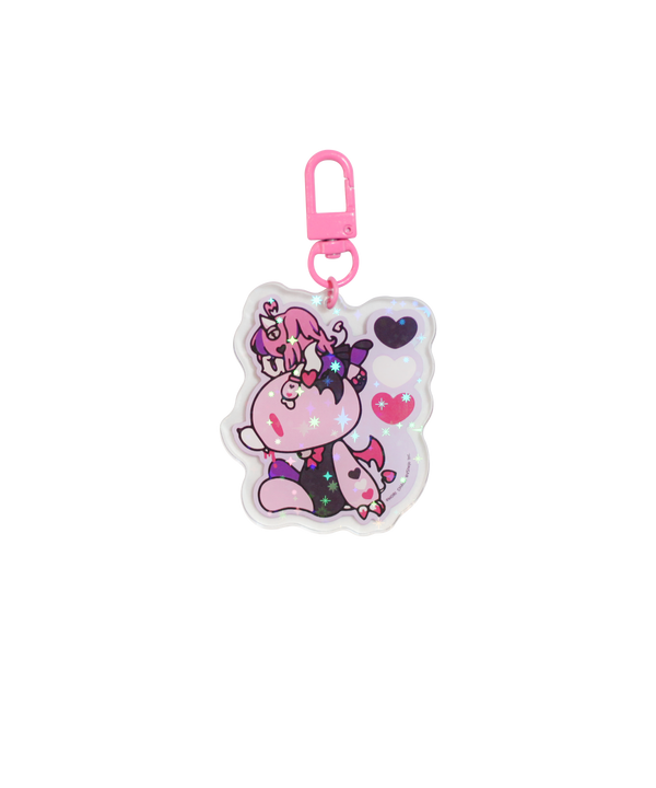 Ironmouse x Gloomy Bear Together Acrylic Keychain - Gloomy Bear Official