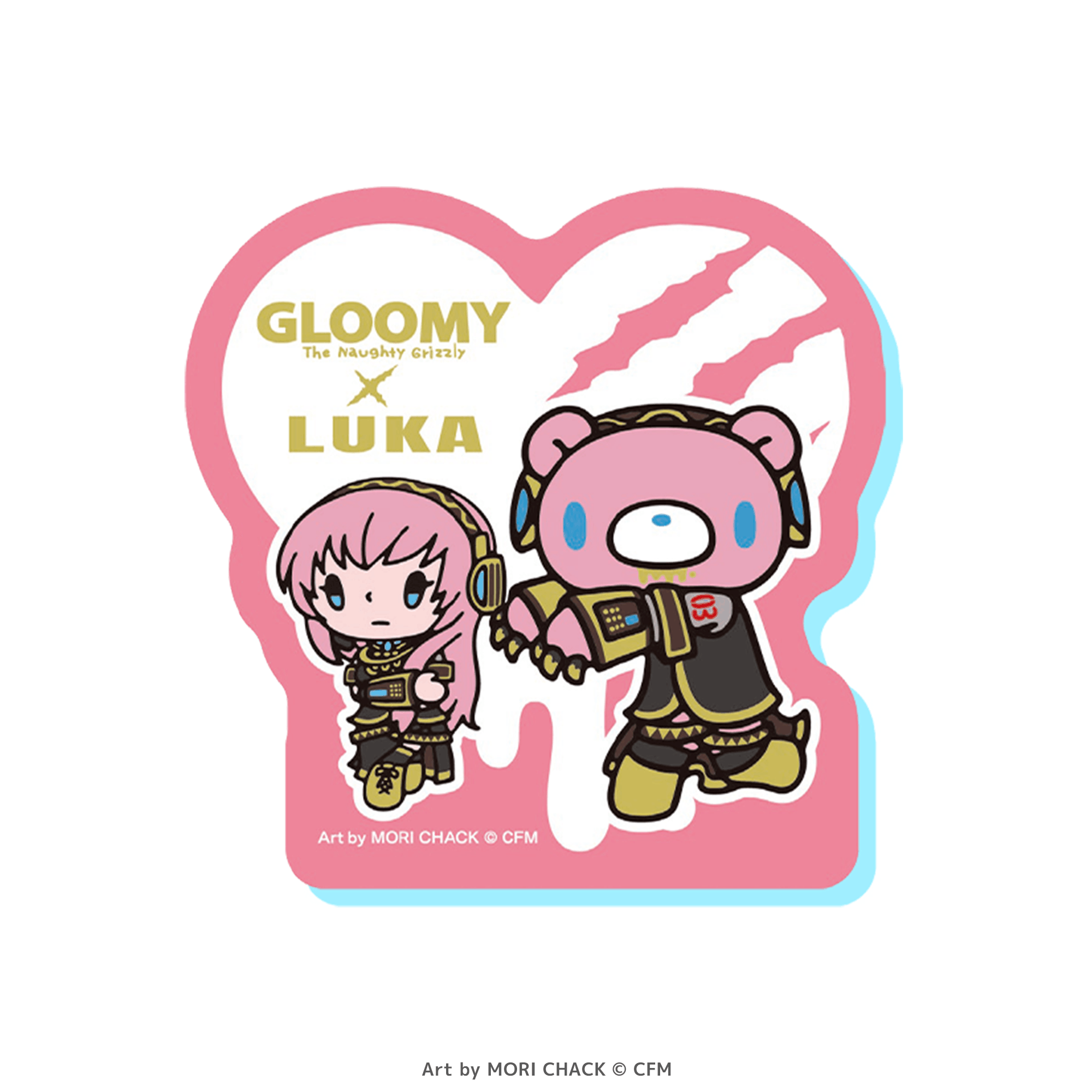 GLOOMY x  Megurine Luka Acrylic Memo Clip