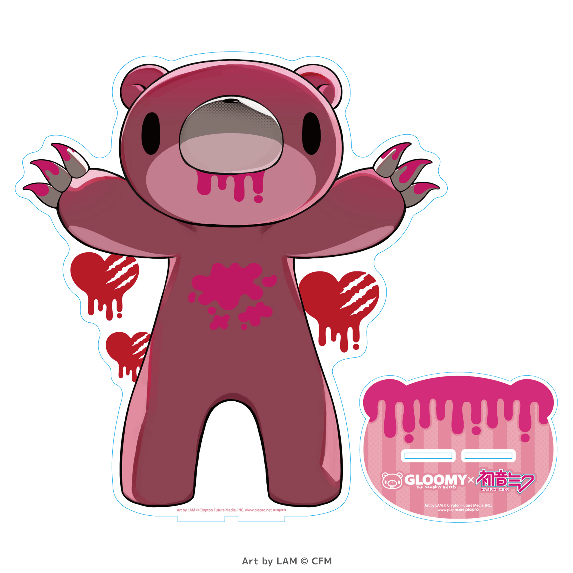 GLOOMY meets Hatsune Miku  BIG  Aurora Acrylic  Stand  Gloomy The Naughty Grizzly
