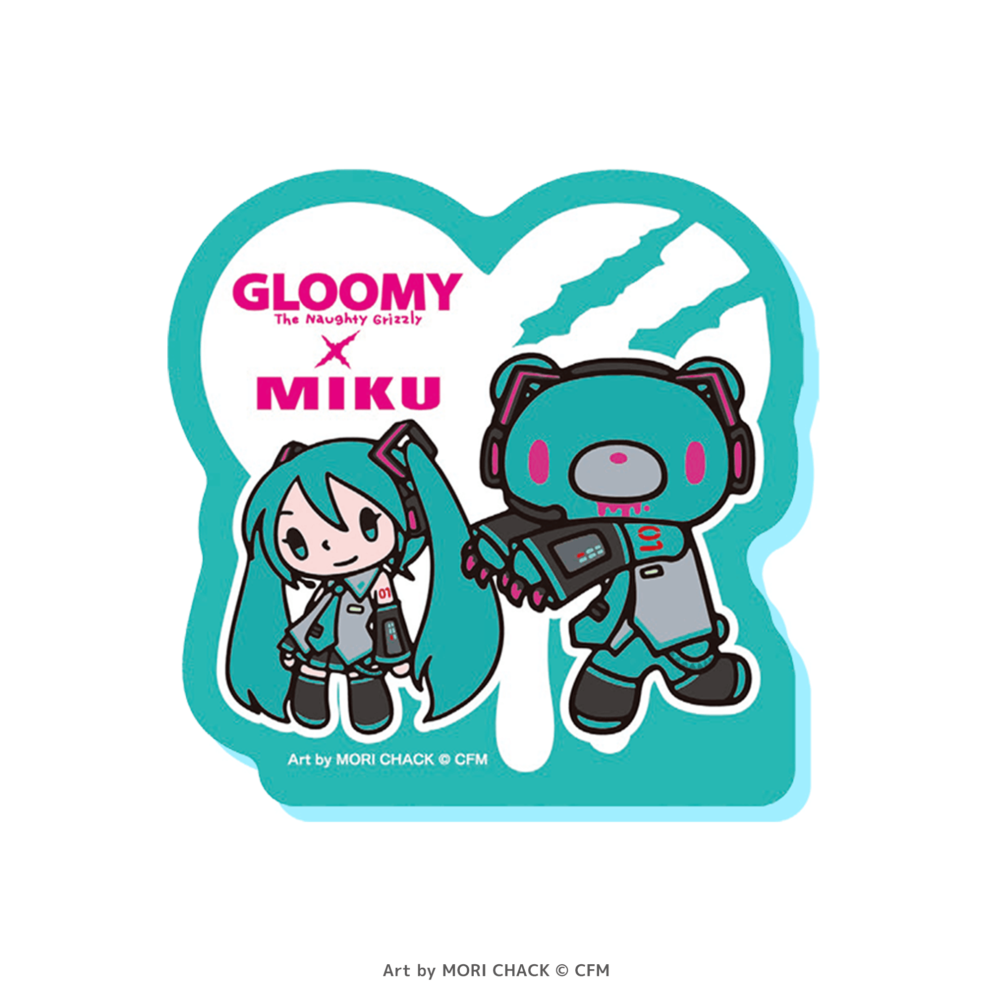 GLOOMY x Hatsune Miku Acrylic  Memo Clip