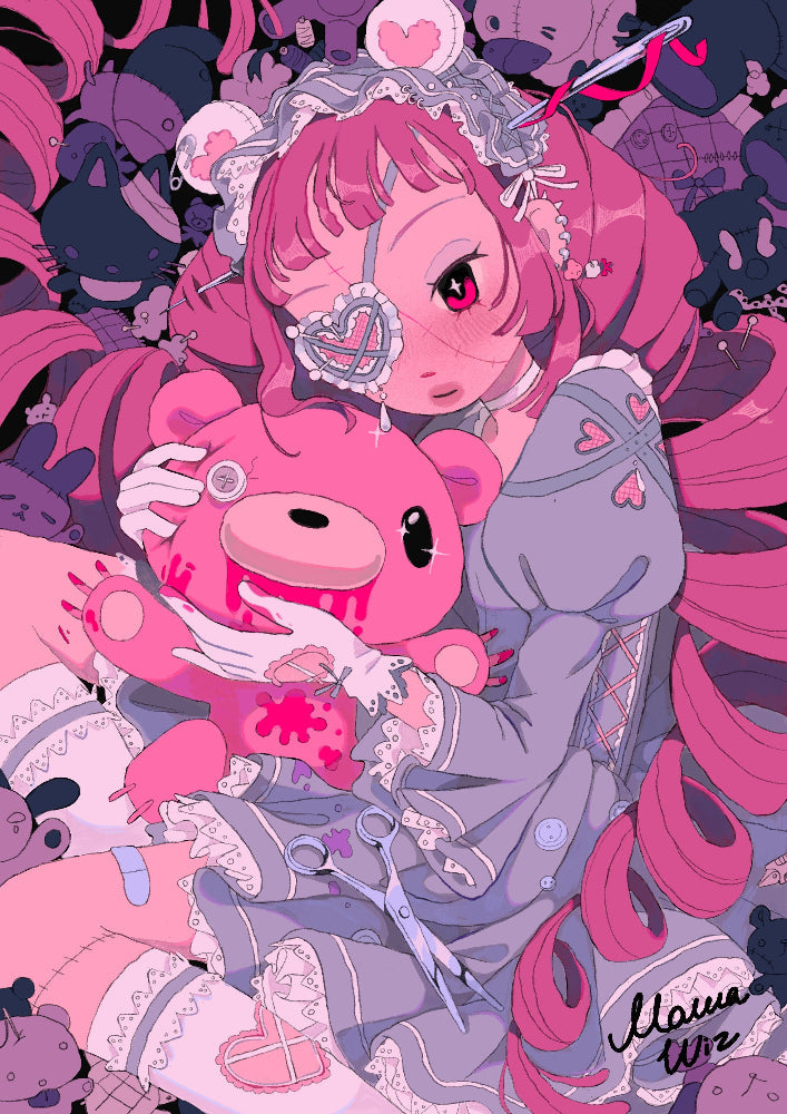 MawaWiz - Dear - Framed Artwork -Gloomy Bear Exhibition