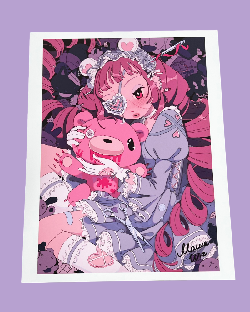 MawaWiz - Dear - Art Print - Gloomy Bear Exhibition