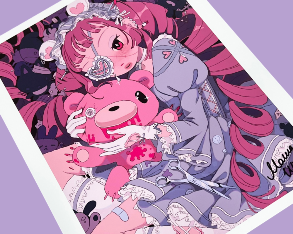 MawaWiz - Dear - Art Print - Gloomy Bear Exhibition