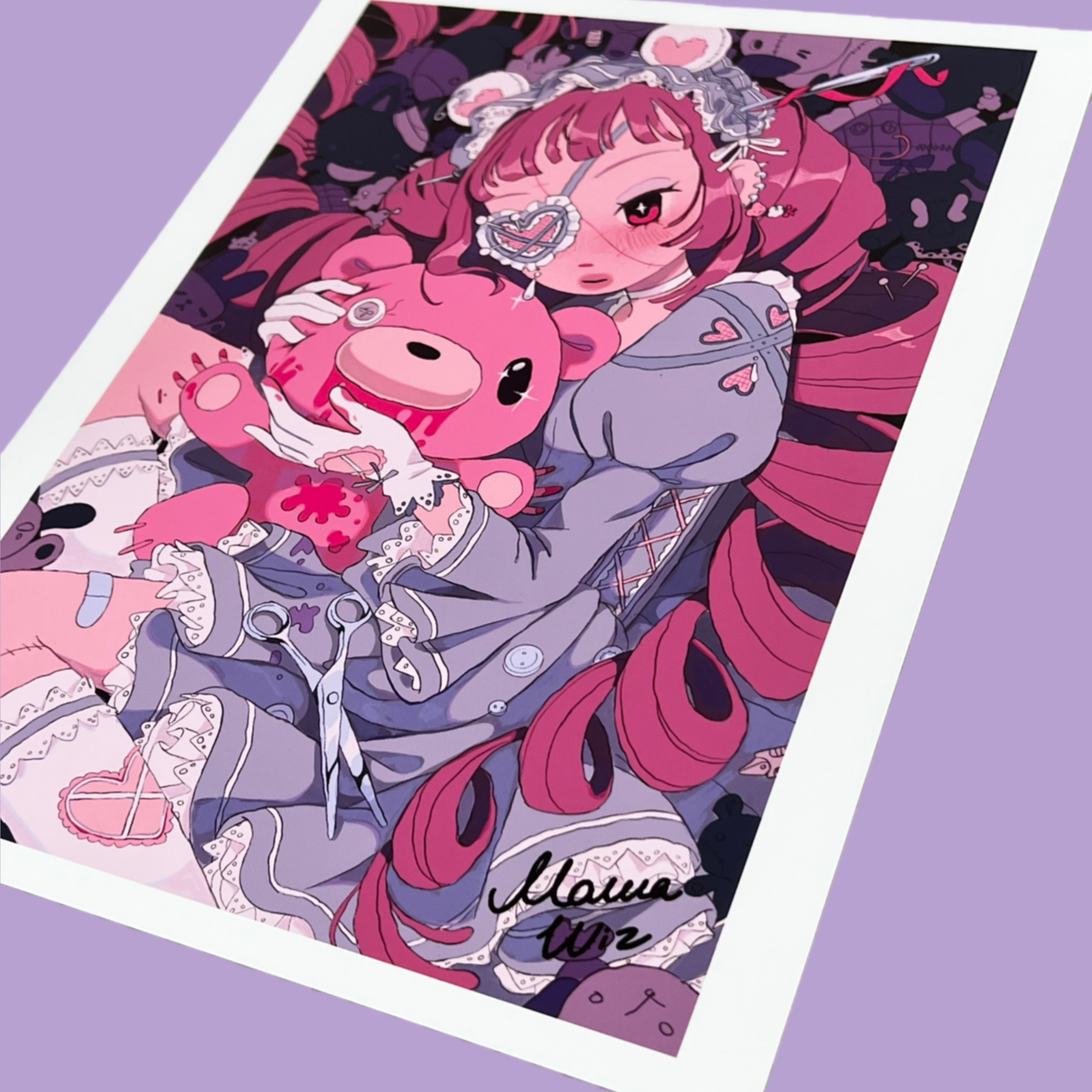 MawaWiz - Dear - Art Print - Gloomy Bear Exhibition