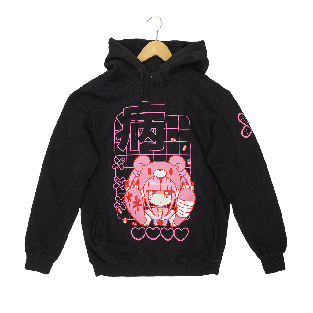 MENHERACHAN x Gloomy Bear Bandaid Black Hoodie