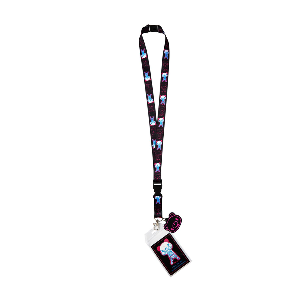 Gloomy Bear Skeleton PVC Lanyard