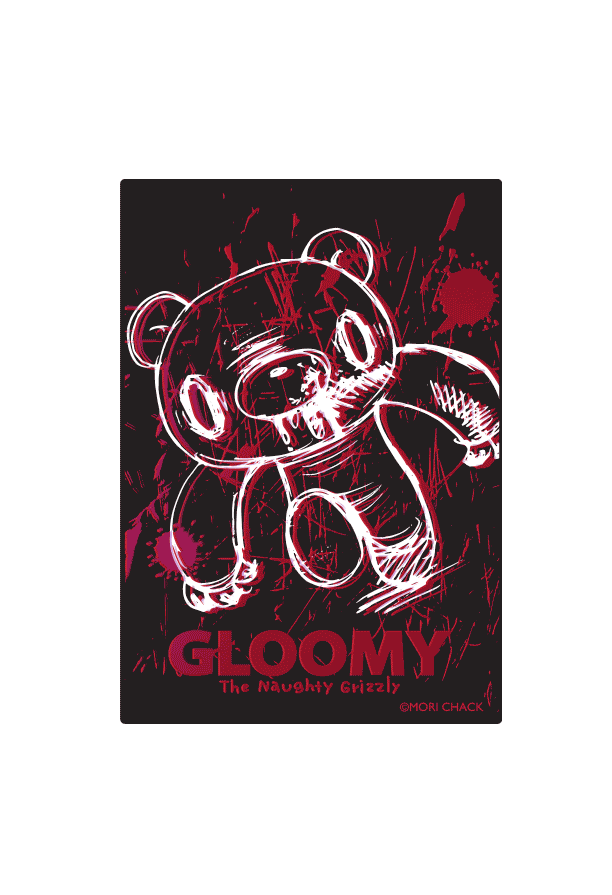 Officially licensed Gloomy Bear Foiled Standard Card Sleeves - Bloody