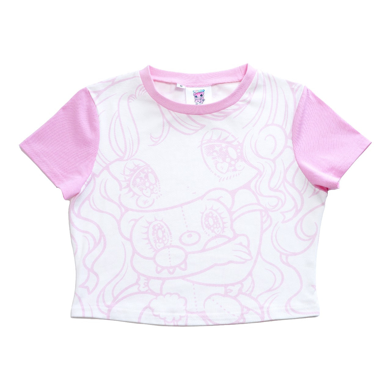 Plush Cuddles Pink Baby Tee