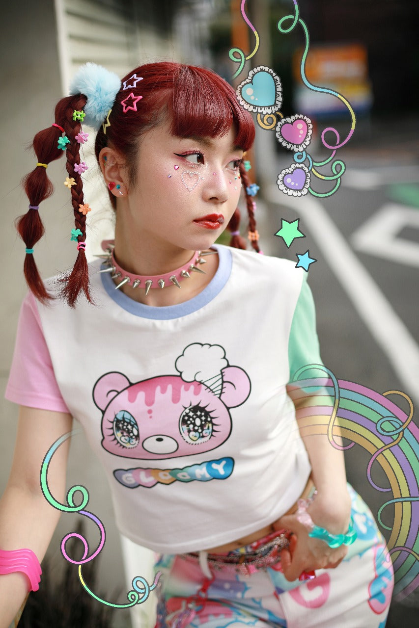 Plush Wonderland Color Block Tee