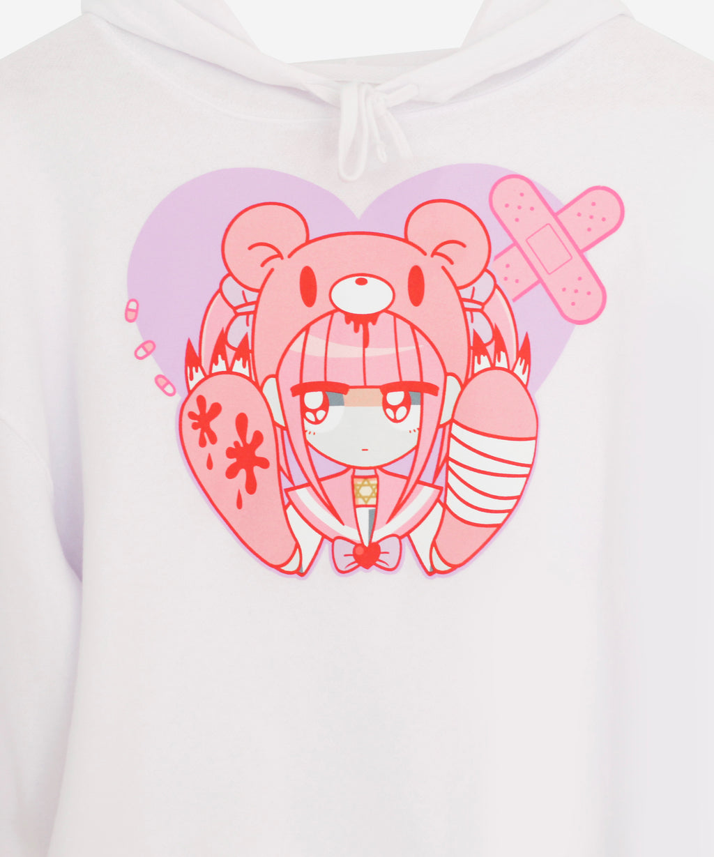 MENHERACHAN x Gloomy Bear Hospital Cropped Hoodie