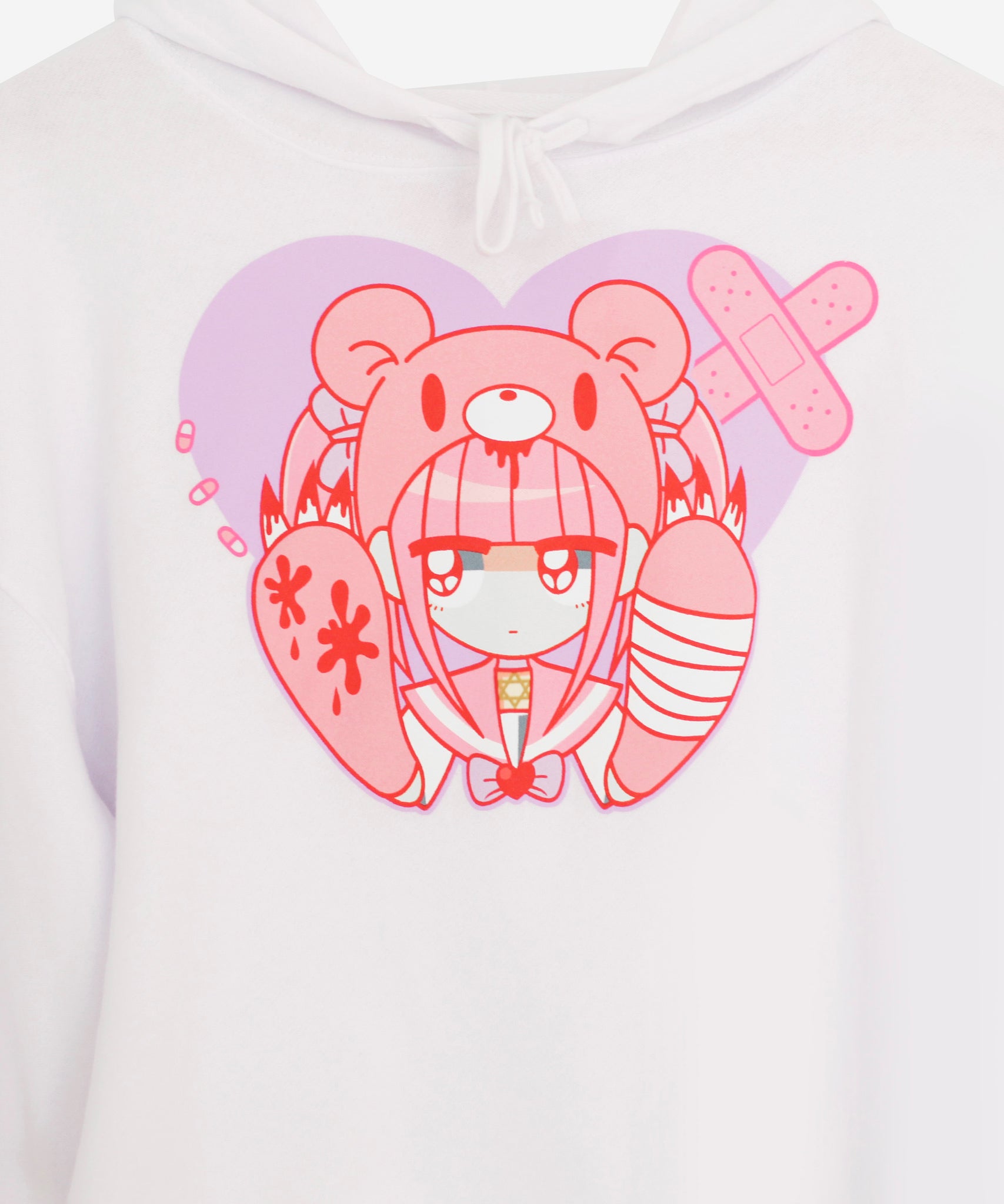 MENHERACHAN x Gloomy Bear Hospital Cropped Hoodie