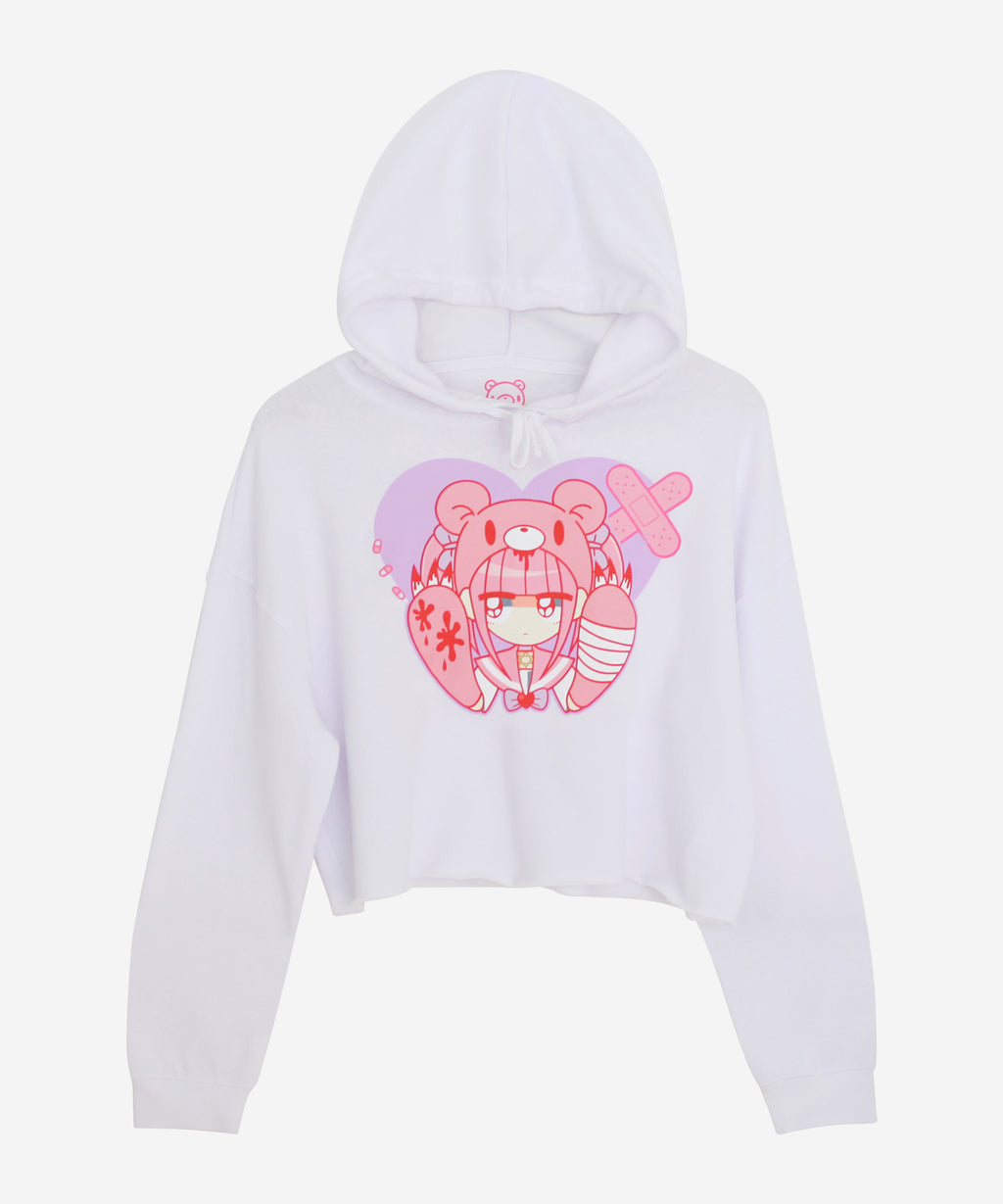 MENHERACHAN x Gloomy Bear Hospital Cropped Hoodie