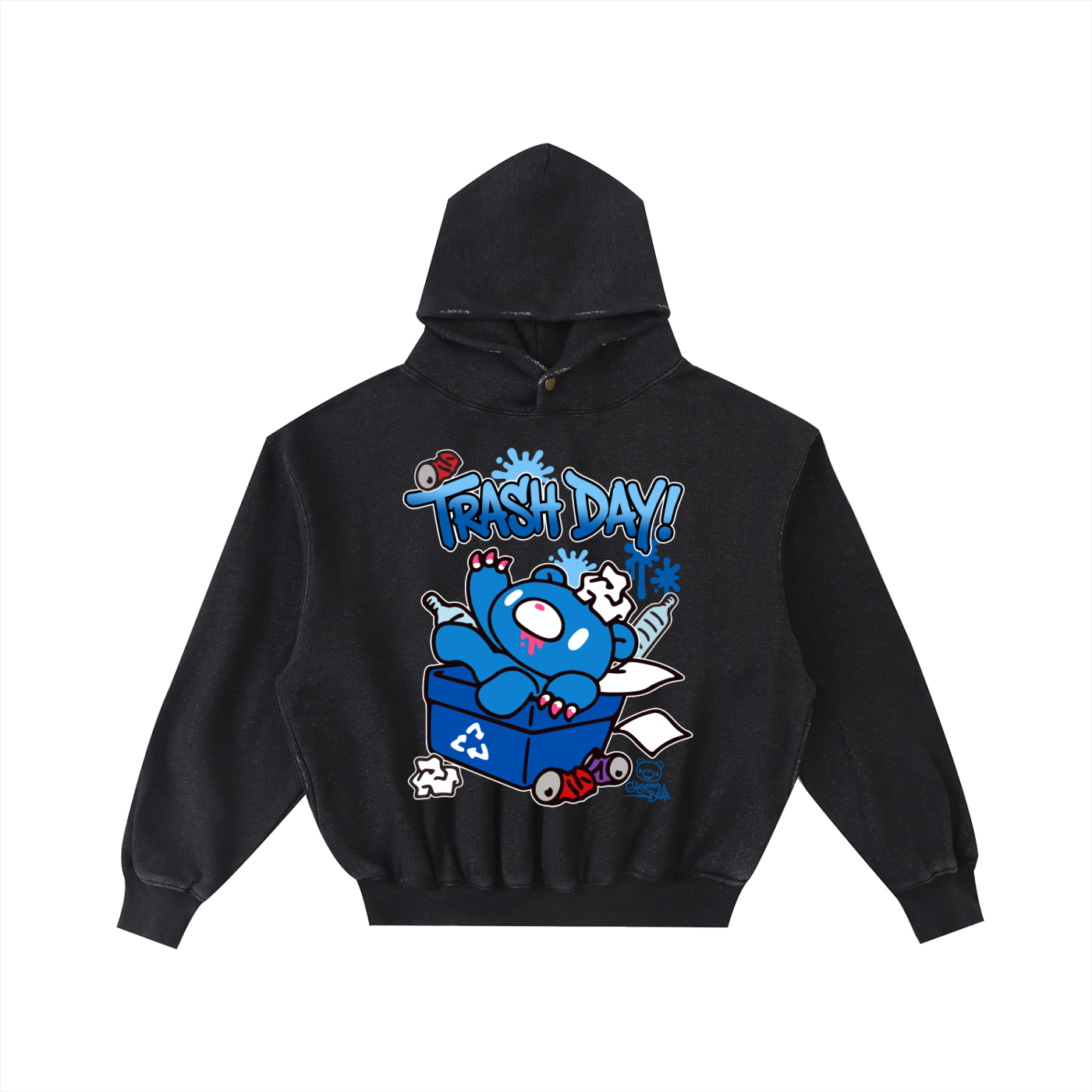 Gloomy Trash Collections Washed Fleece Hoodie