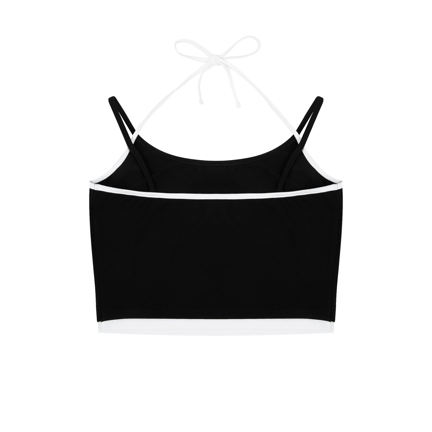 Menhera x Gloomy Contrast Binding Halter Tank Top