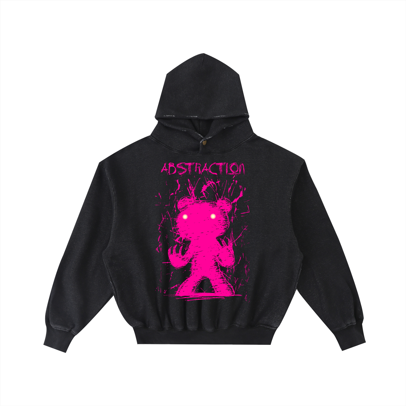 Gloomy Bear Abstraction Washed Fleece Hoodie