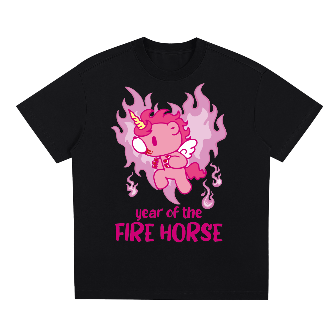 Gloomy Fire Horse Quick-Dry Cooling T-Shirt