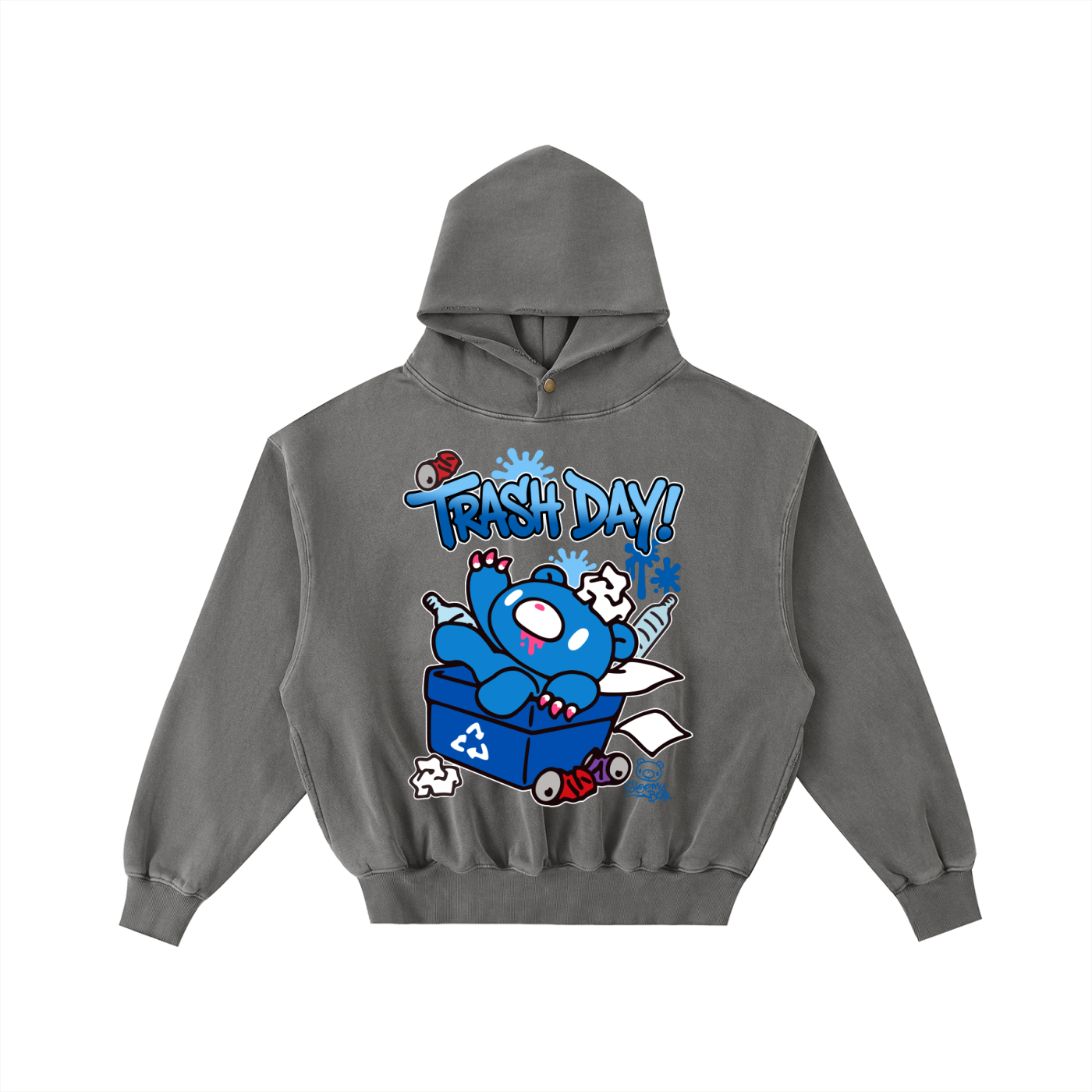 Gloomy Trash Collections Washed Fleece Hoodie