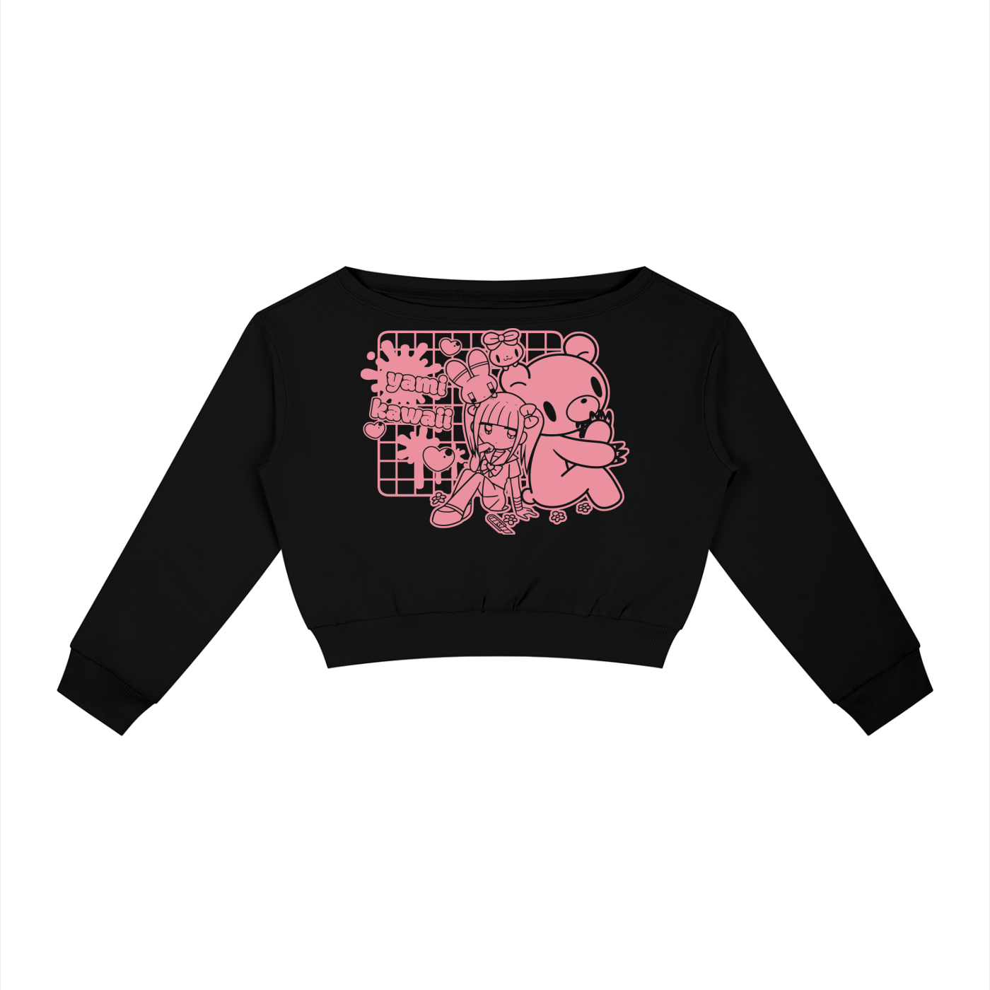 Menhera x Gloomy Off-Shoulder Sweatshirt