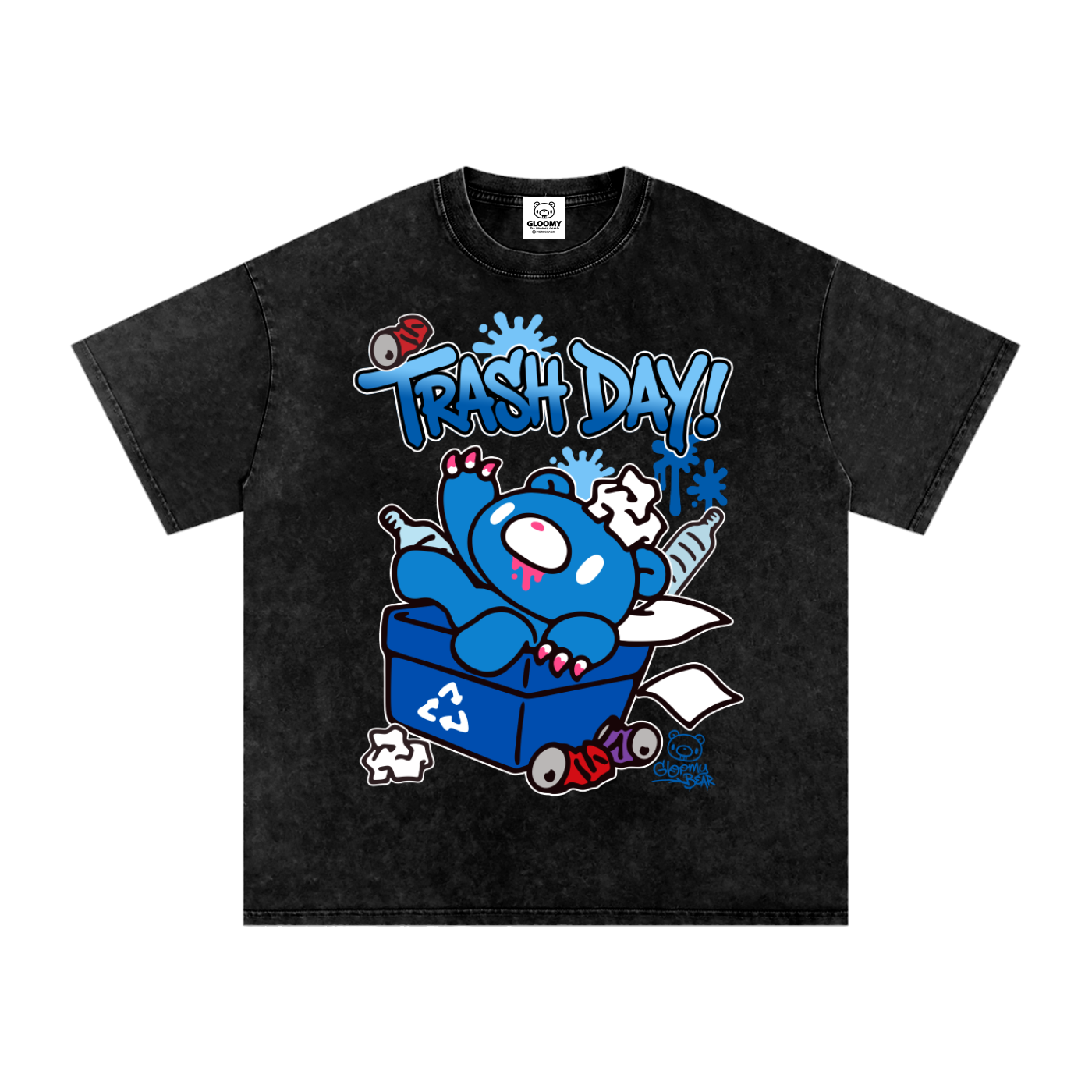 Gloomy Trash Collections Acid Wash T