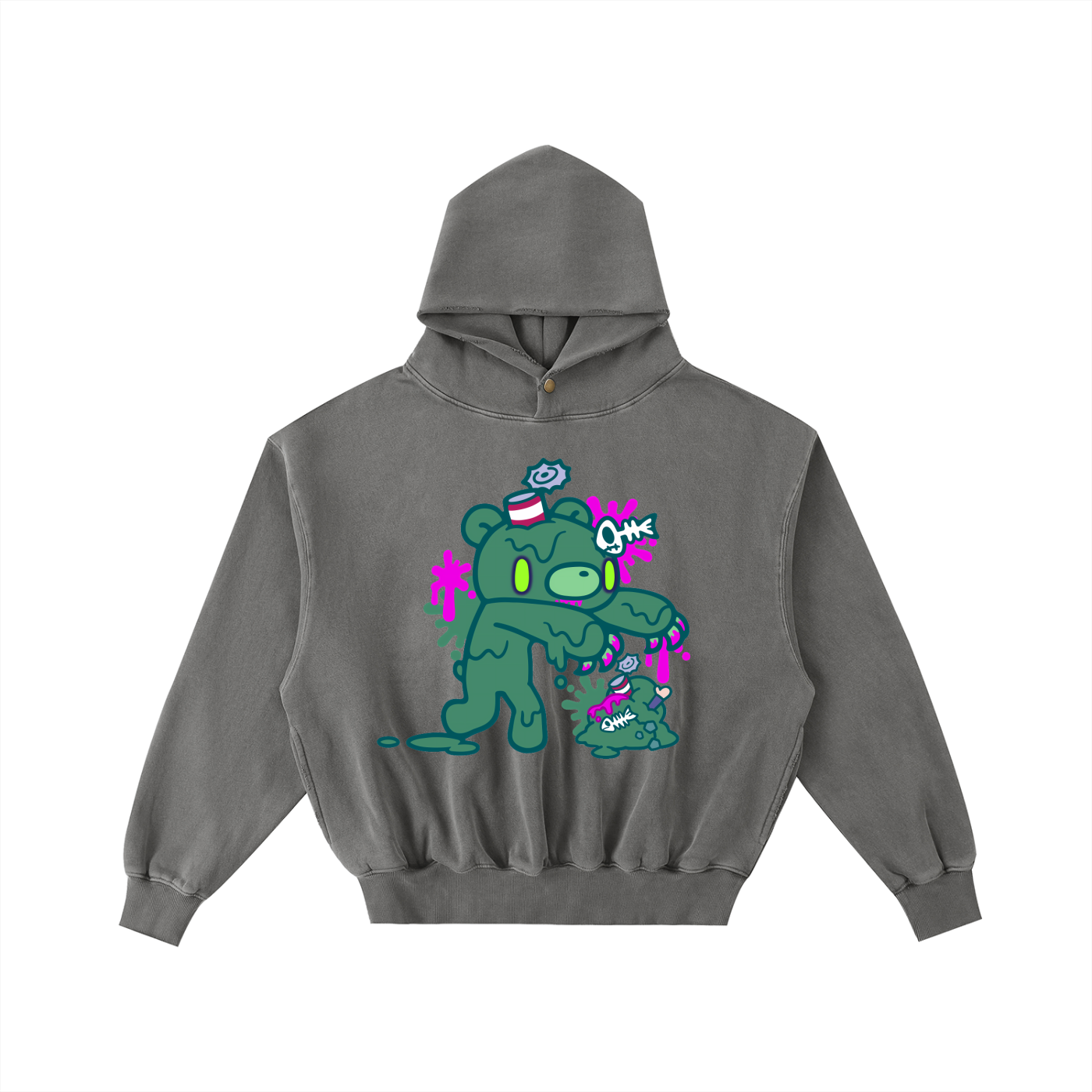 Gloomy Wax Washed Fleece Hoodie