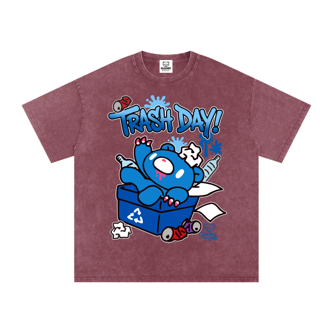 Gloomy Trash Collections Acid Wash T