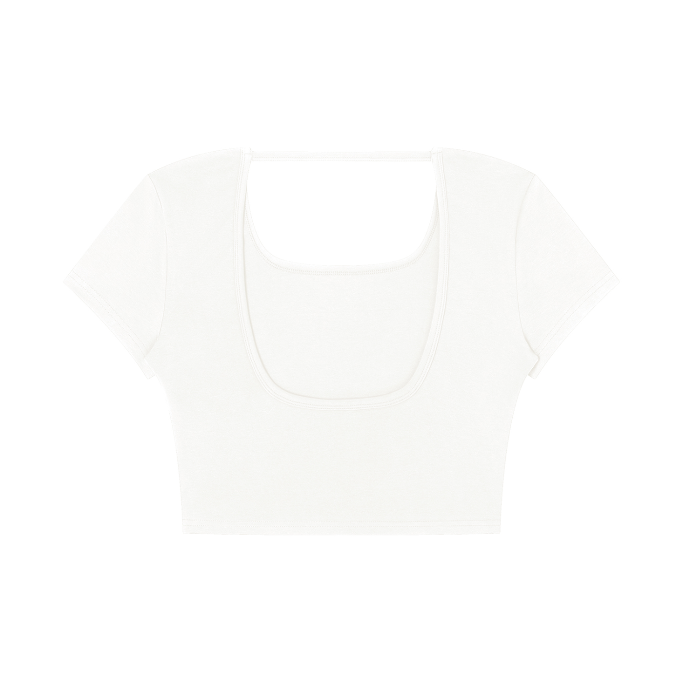 Menhera x Gloomy Square Neck Crop T-Shirt