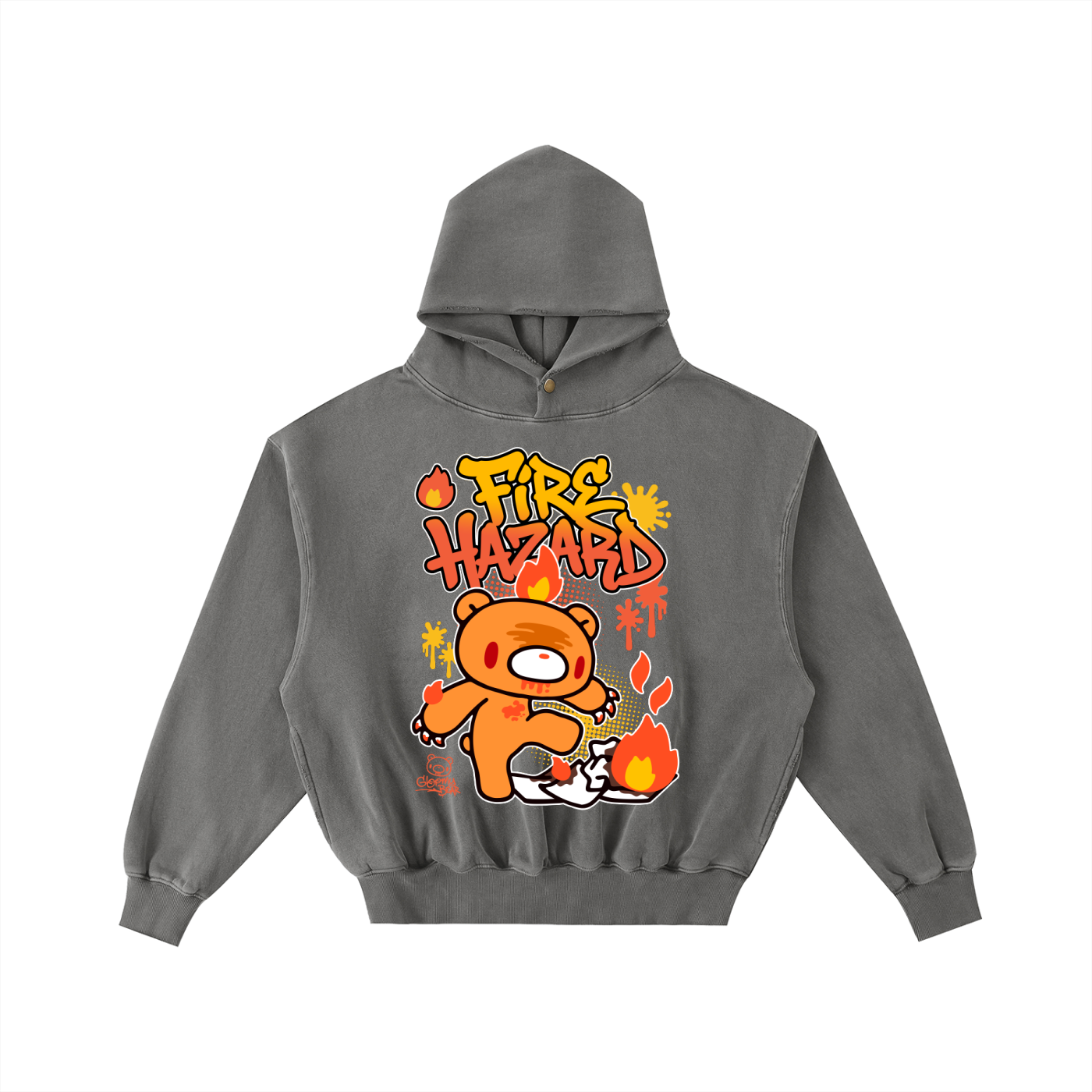 Gloomy Trash Collections Washed Fleece Hoodie