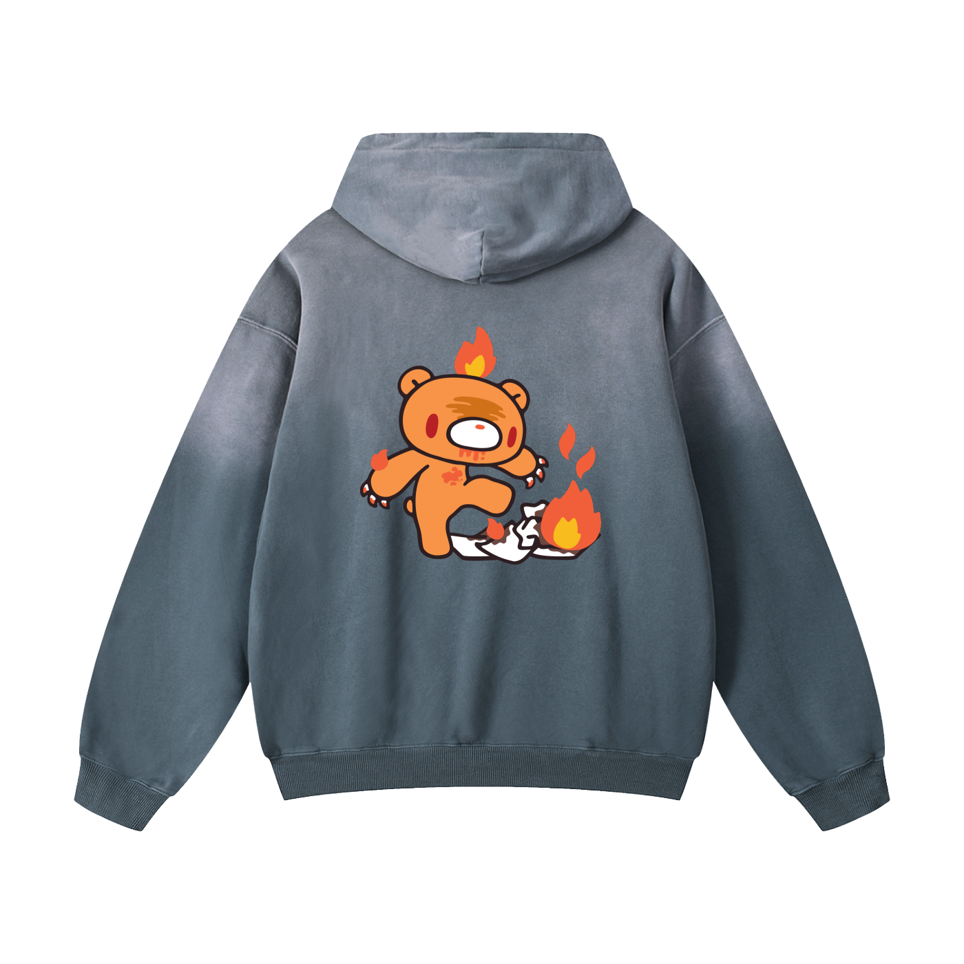 Messy Gloomy Heavyweight Sunfade Oversized Hoodie