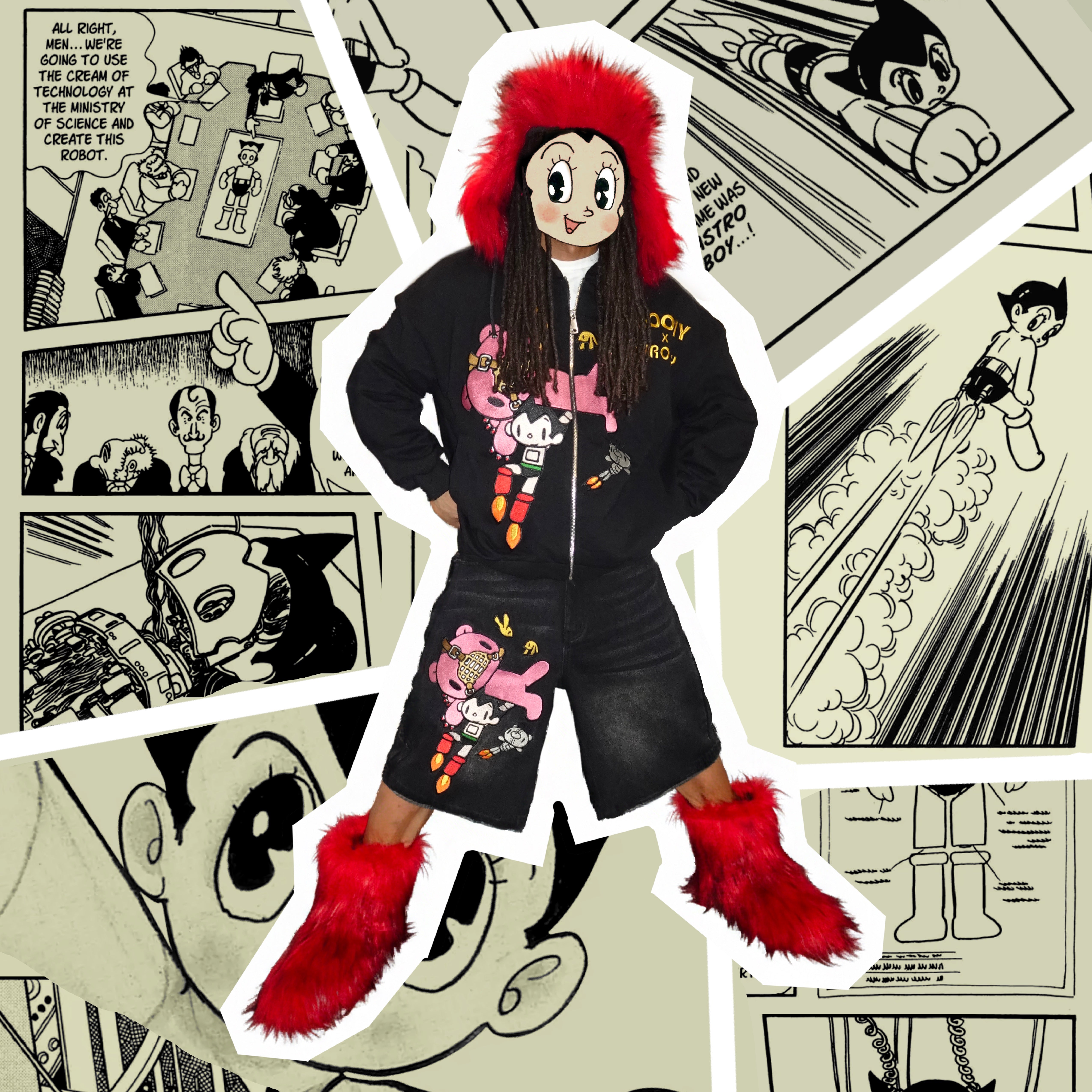 Gloomy Bear x Astro Boy Zip Hoodie Jacket