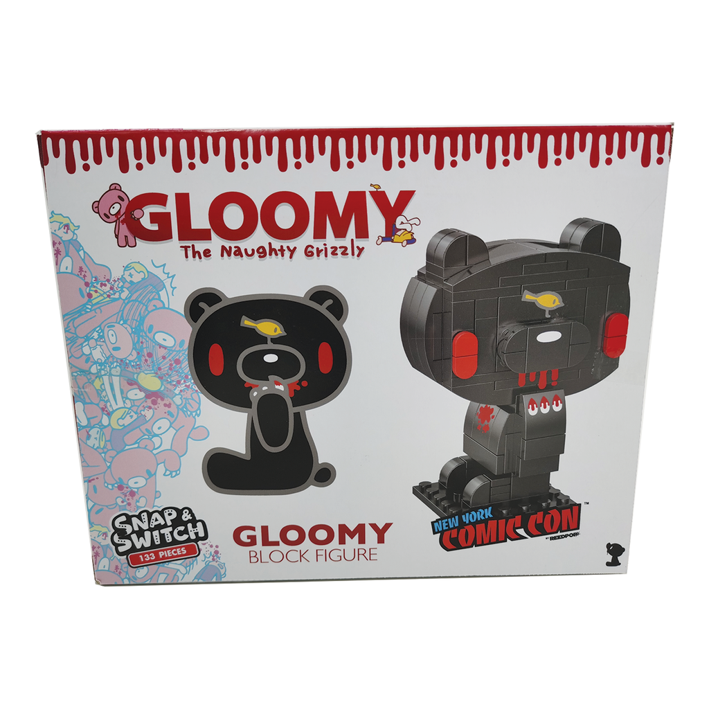 NYCC Exclusive All-Black Gloomy Bear Snap & Switch Block Figure