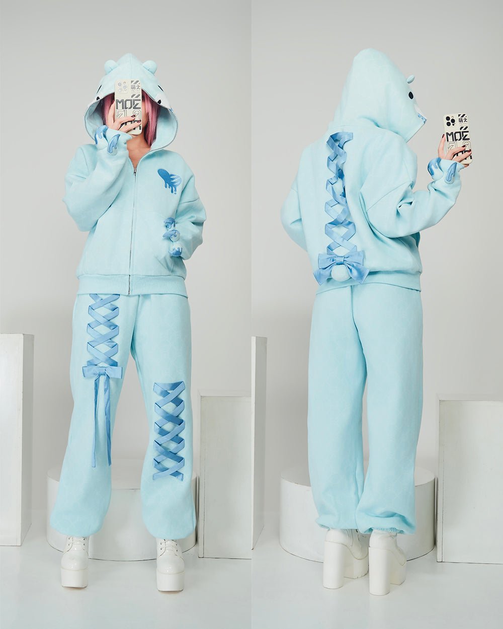 Pastel Winter Hoodie [MOEFLAVOR x Gloomy Bear]