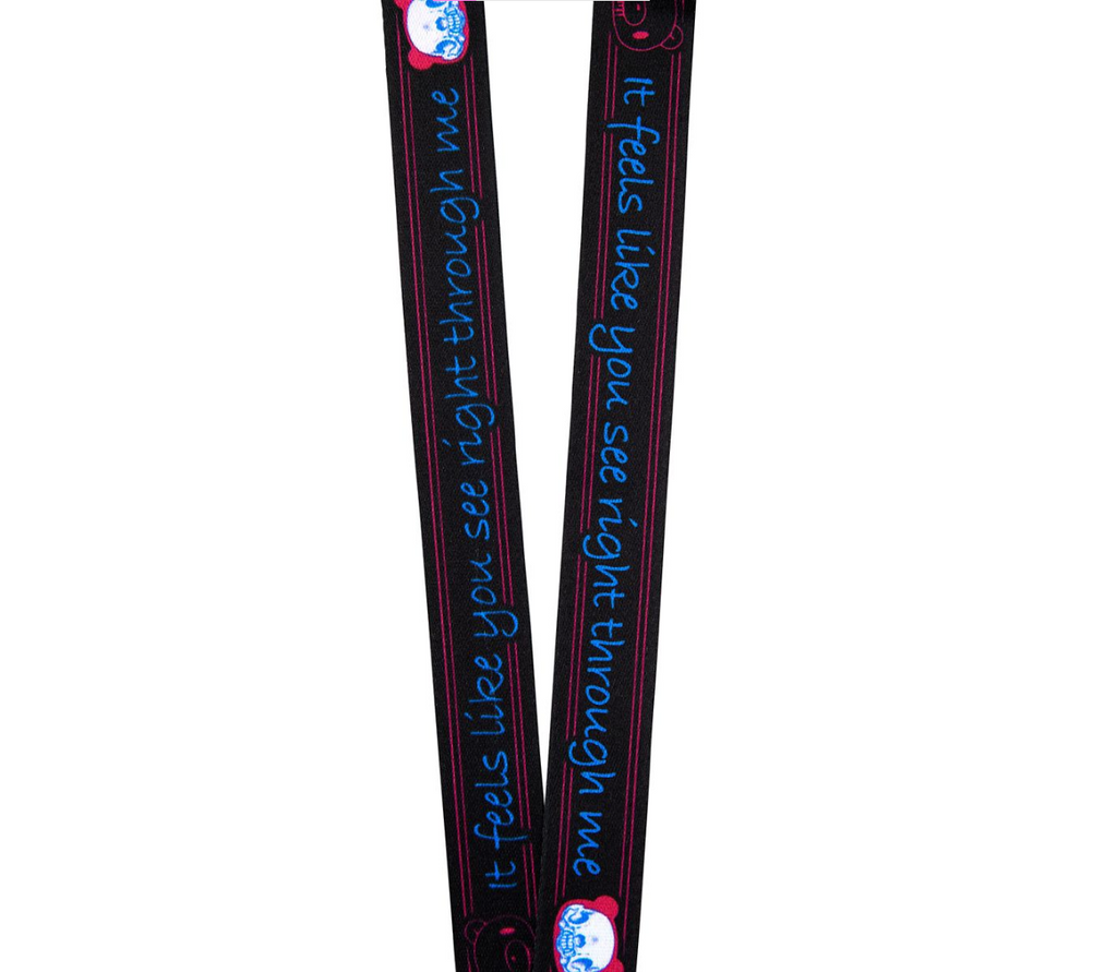 Gloomy Bear Skeleton PVC Lanyard