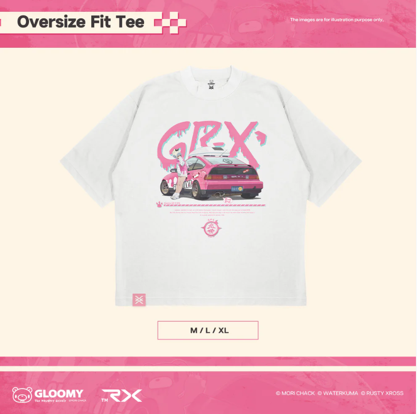 Gloomy Bear x Rusty Xross GR-X Oversize Fit T-shirt [XL & L]