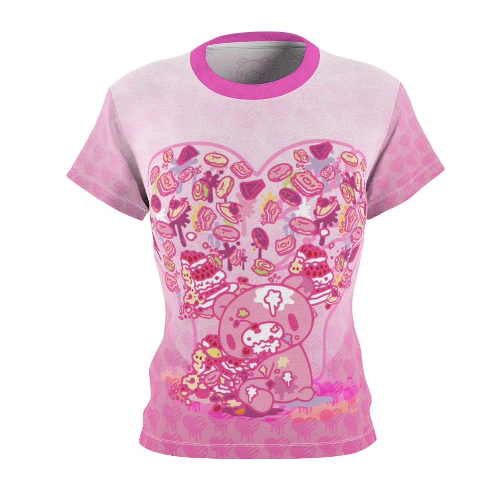 Sweet-Heart Gloomy Women's AoP Tee