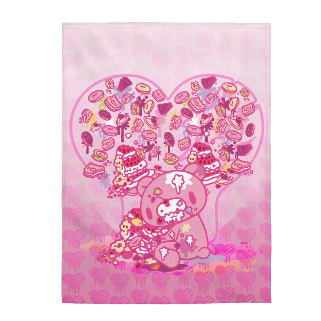 Sweet-Heart Gloomy - Velveteen Plush Blanket