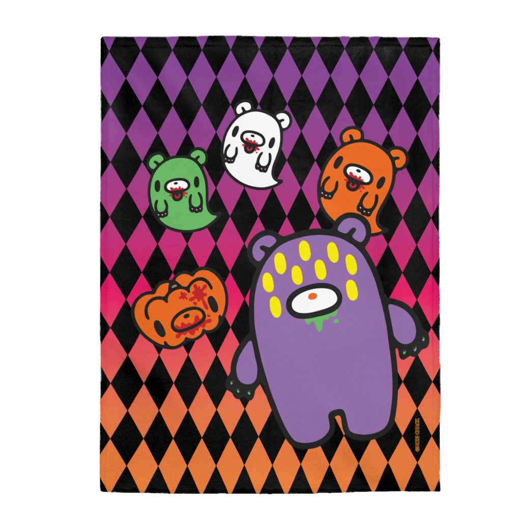 Monster Gloomy Halloween Edition - Velveteen Blanket