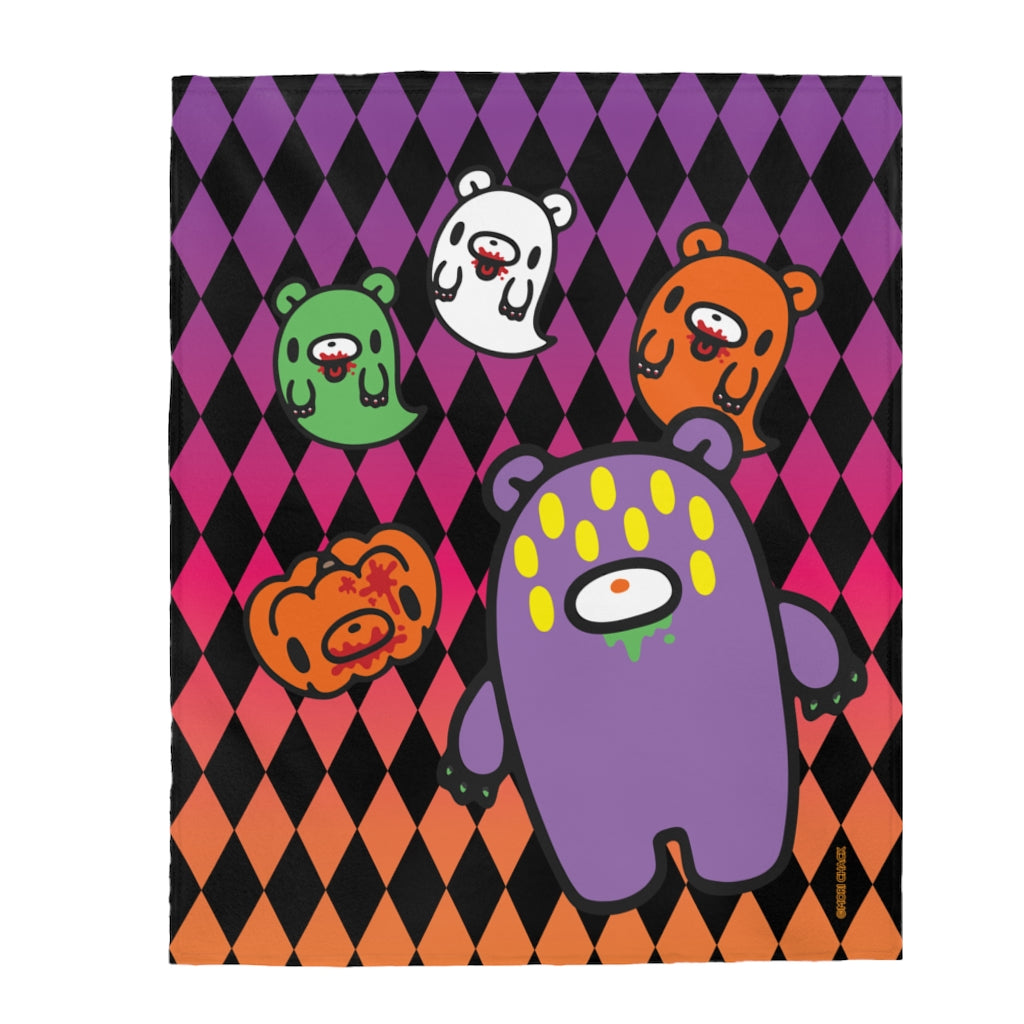 Monster Gloomy Halloween Edition - Velveteen Blanket
