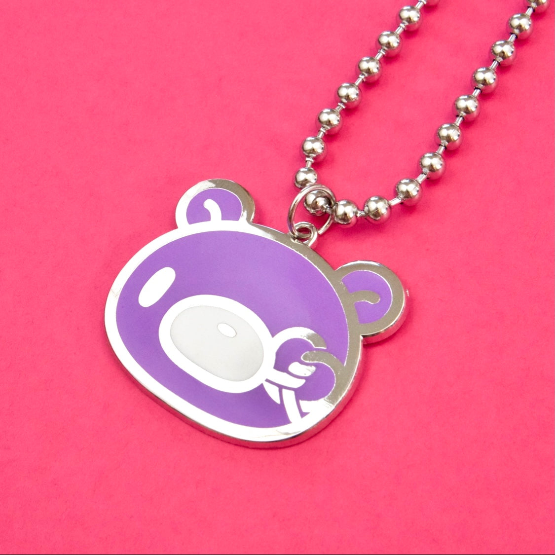 Gloomy Bear x ONCH Purple Head Necklace