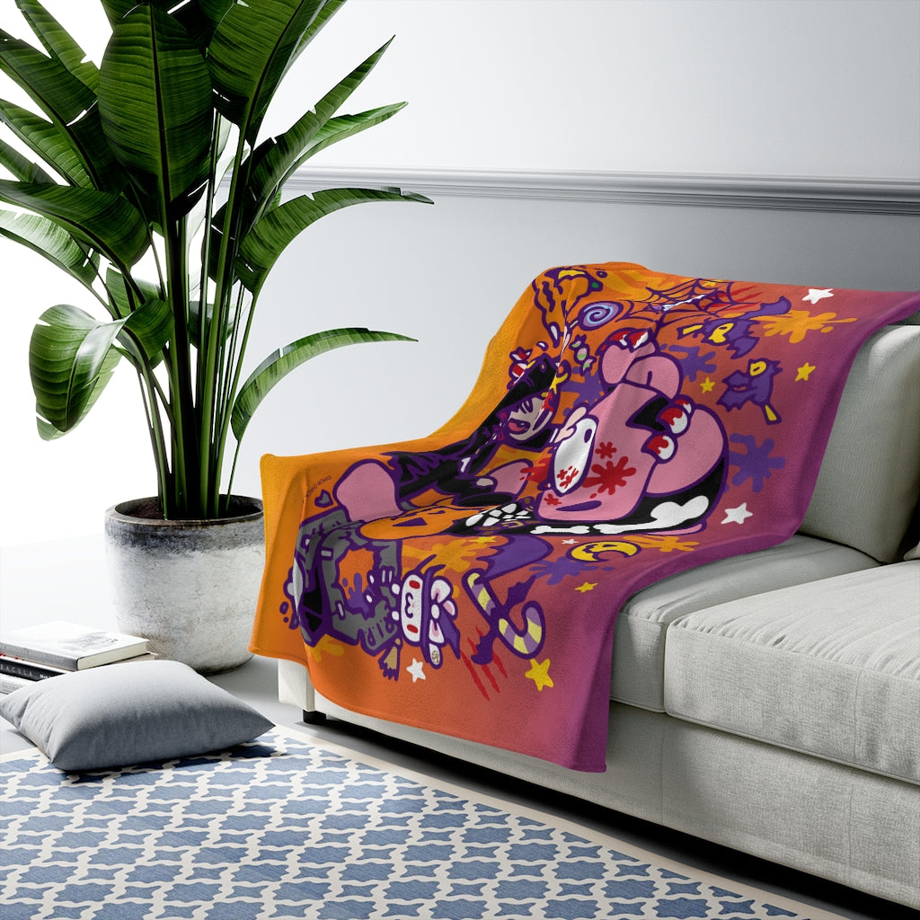 : InterestPrint Outdoor Blanket Hallo-ween Ravens