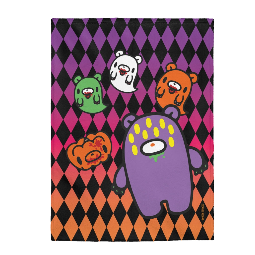 Monster Gloomy Halloween Edition - Velveteen Blanket