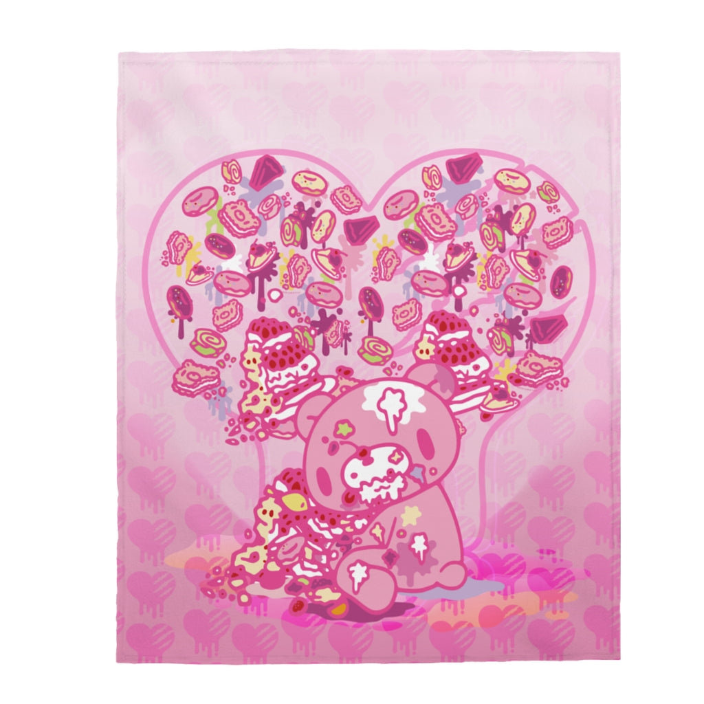 Sweet-Heart Gloomy - Velveteen Plush Blanket