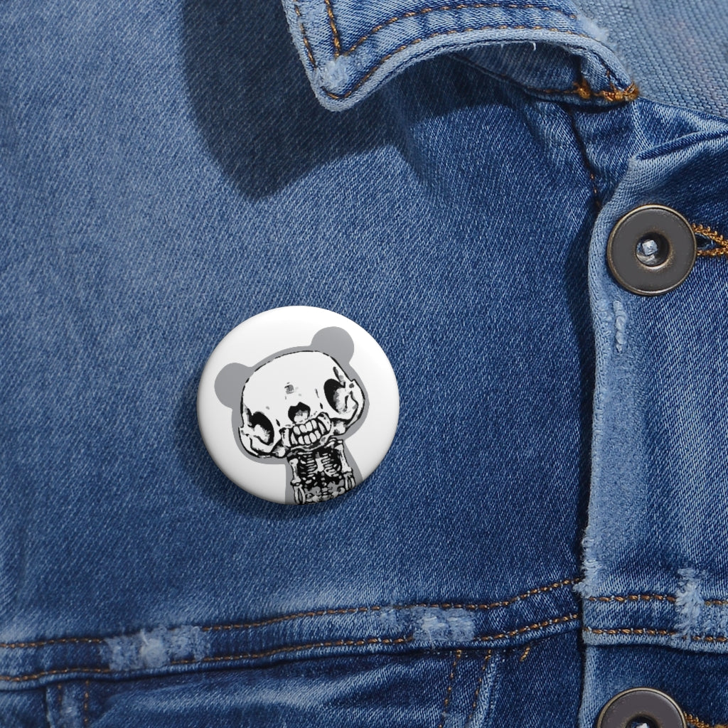 Skeleton Gloomy Button