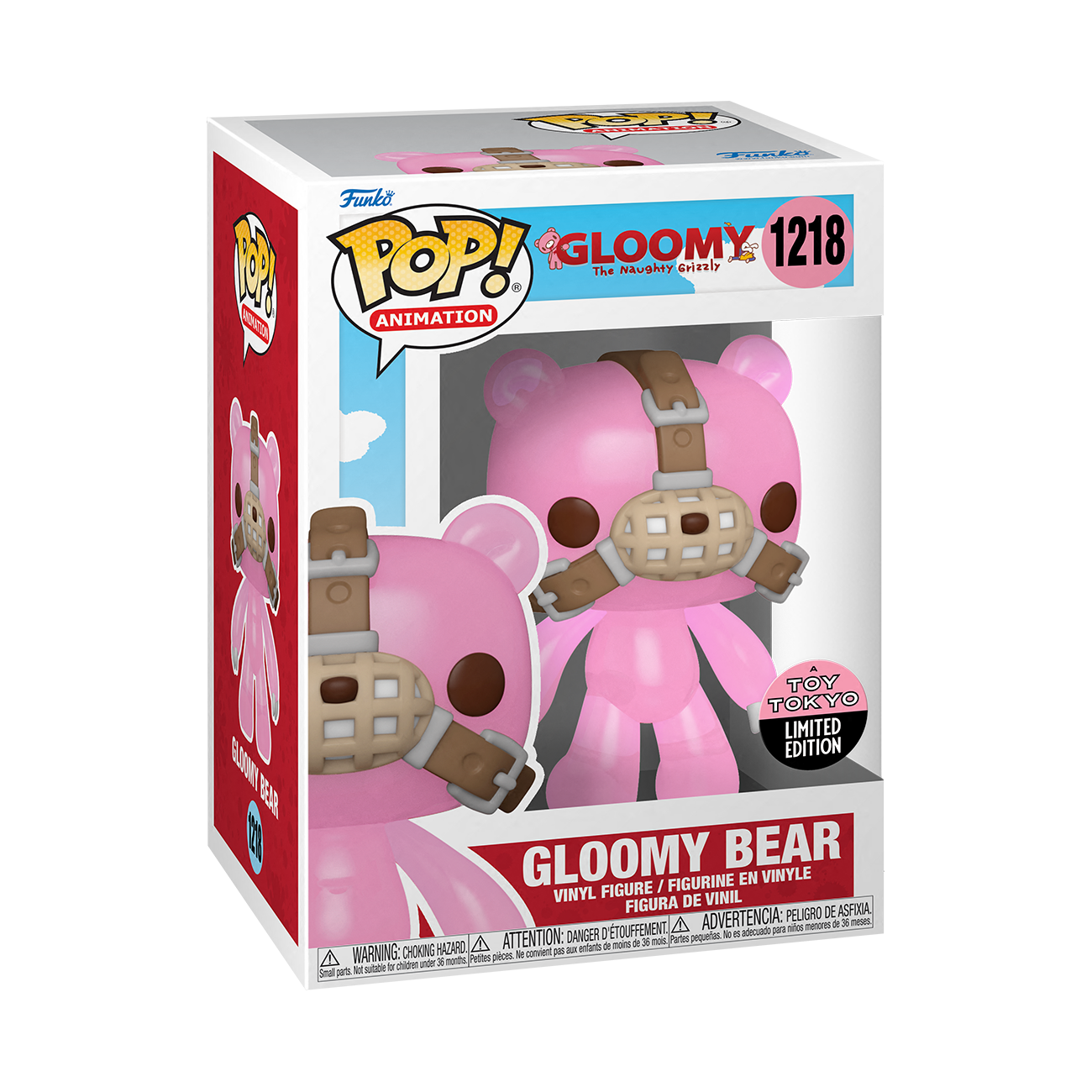 Funko Pop! Animation: The Naughty Grizzly Translucent Toy Tokyo - Gloomy Bear Official